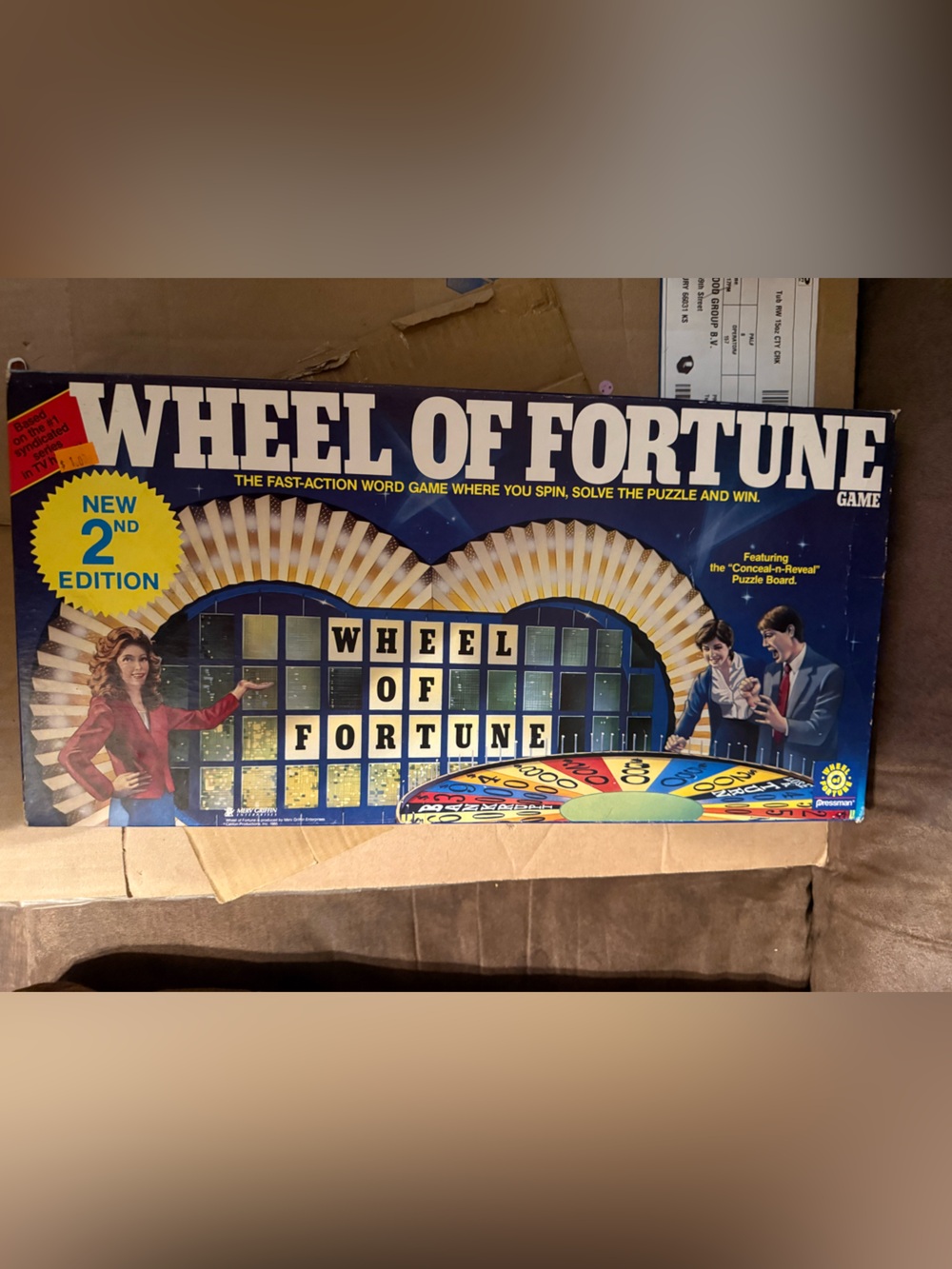 The wheel of fortune board Game - Blue Edition